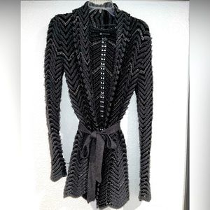 EUC - INC international concepts, XS, belted cardigan.